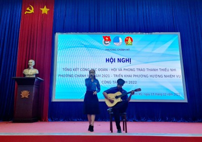 Tham dự tổng kết công tác Đoàn - Hội và phong trào thanh thiếu nhi phường Chánh Mỹ năm 2021