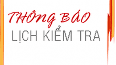 Lịch kiểm tra học kì I khối 6,7,8 năm học 2021-2022
