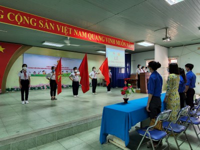Tổ chức lễ trưởng thành đội viên năm học 2021 - 2022