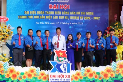 Tham dự Đại hội đại biểu Đoàn TNCS Hồ Chí Minh thành phố Thủ Dầu Một lần thứ XII, nhiệm kỳ 2022 - 2027