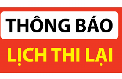 Lịch thi lại trong hè năm học 2022-2023