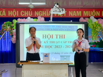 Cuộc thi Khoa học kỹ thuật cấp trường năm học 2023-2024