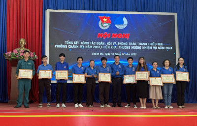 Tham dự tổng kết công tác Đoàn - Hội và phong trào thanh thiếu nhi phường Chánh Mỹ năm 2023