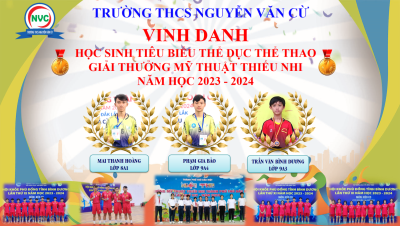 Vinh danh học sinh tiêu biểu Thể dục Thể thao, giải thưởng Mỹ thuật thiếu nhi năm học 2023-2024
