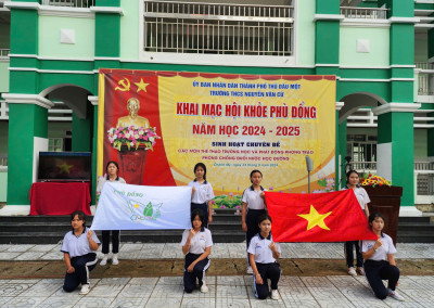 Lễ khai mạc Hội khoẻ Phù Đổng cấp cơ sở và sinh hoạt chuyên đề "Các môn thể thao trường học và phát động phong trào phòng chống đuối nước học đường” năm học 2024 - 2025