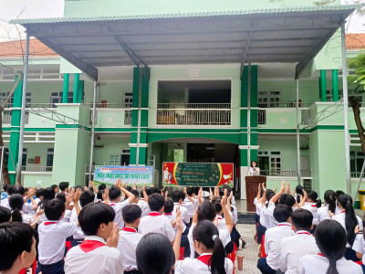 Triển khai thực hiện mô hình "Trường xanh, trường sạch, phân loại rác thải" năm 2025