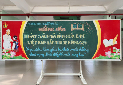 Trường THCS Nguyễn Văn Cừ thực hiện các hoạt động hưởng ứng Ngày Sách và Văn hóa đọc Việt Nam lần thứ 4 năm 2025