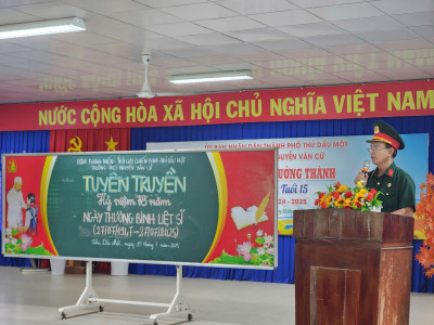 Sinh hoạt tuyên truyền kỷ niệm 78 năm ngày Thương binh - Liệt sĩ (27/7/1947 - 27/7/2025)