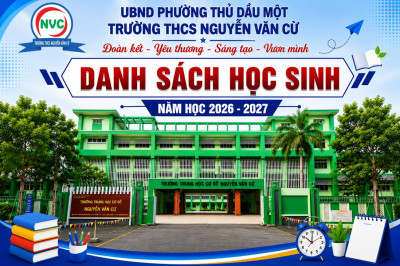 Danh sách học sinh năm học 2026 - 2027