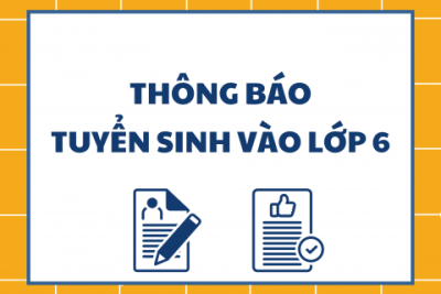 Thông báo tuyển sinh lớp 6 năm học 2025-2026