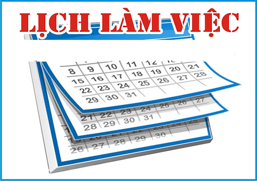 Lịch làm việc tuần 9