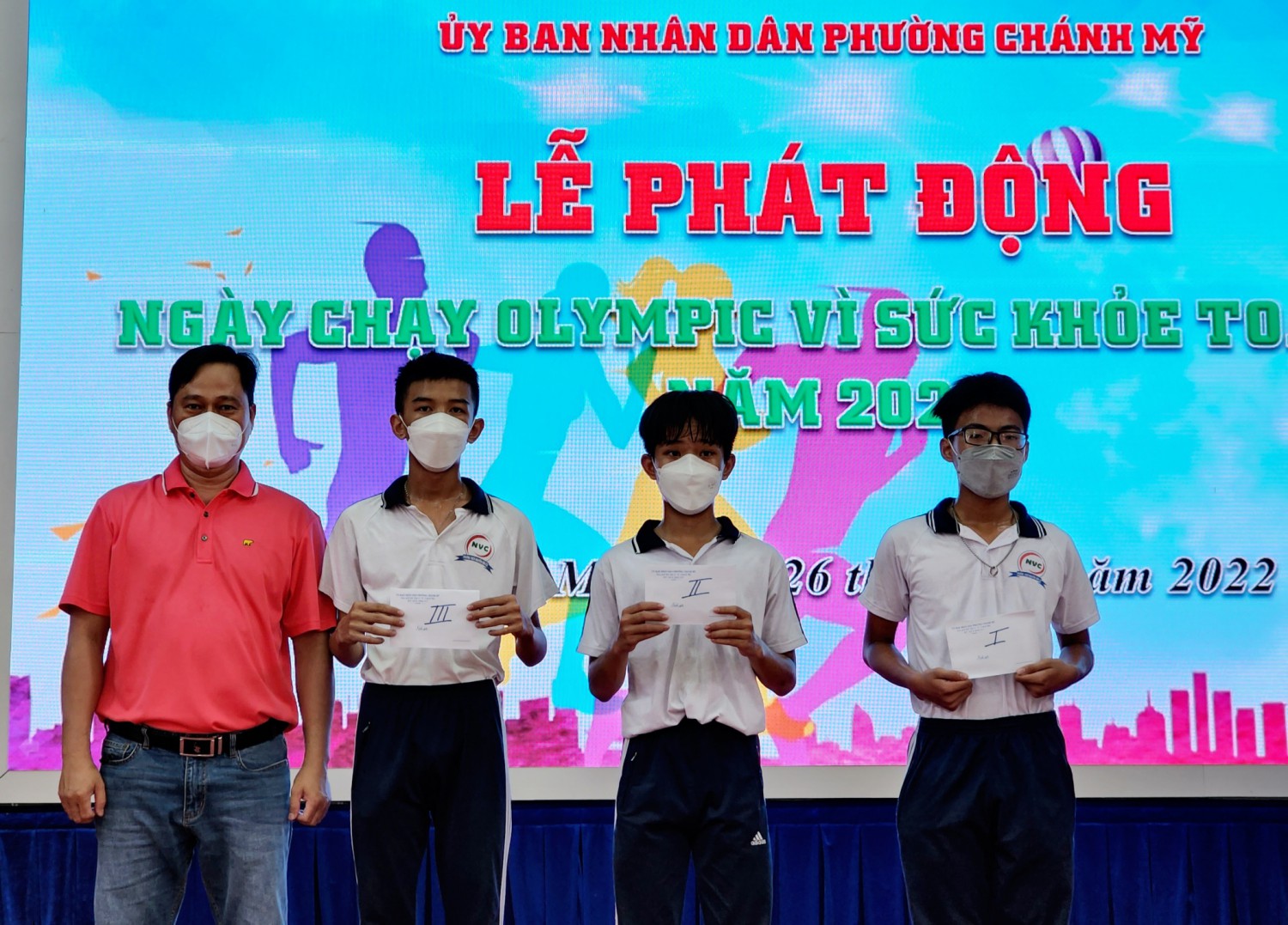 Tham gia ngày chạy Olympic "Vì sức khỏe toàn dân" phường Chánh Mỹ năm 2022