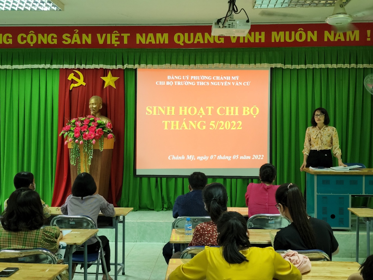 Sinh hoạt chi bộ tháng 5/2022