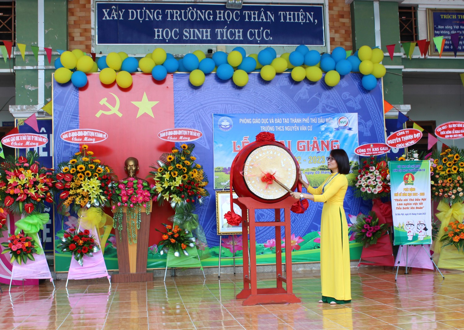 Lễ khai giảng và phát động chủ đề chương trình năm học trong công tác Đội, phong trào thanh thiếu nhi năm học 2022-2023