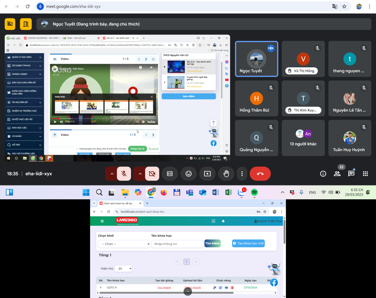 Trường THCS Nguyễn Văn Cừ tập huấn sử dụng hệ thống LMS360 - Đợt 2 năm học 2024-2025
