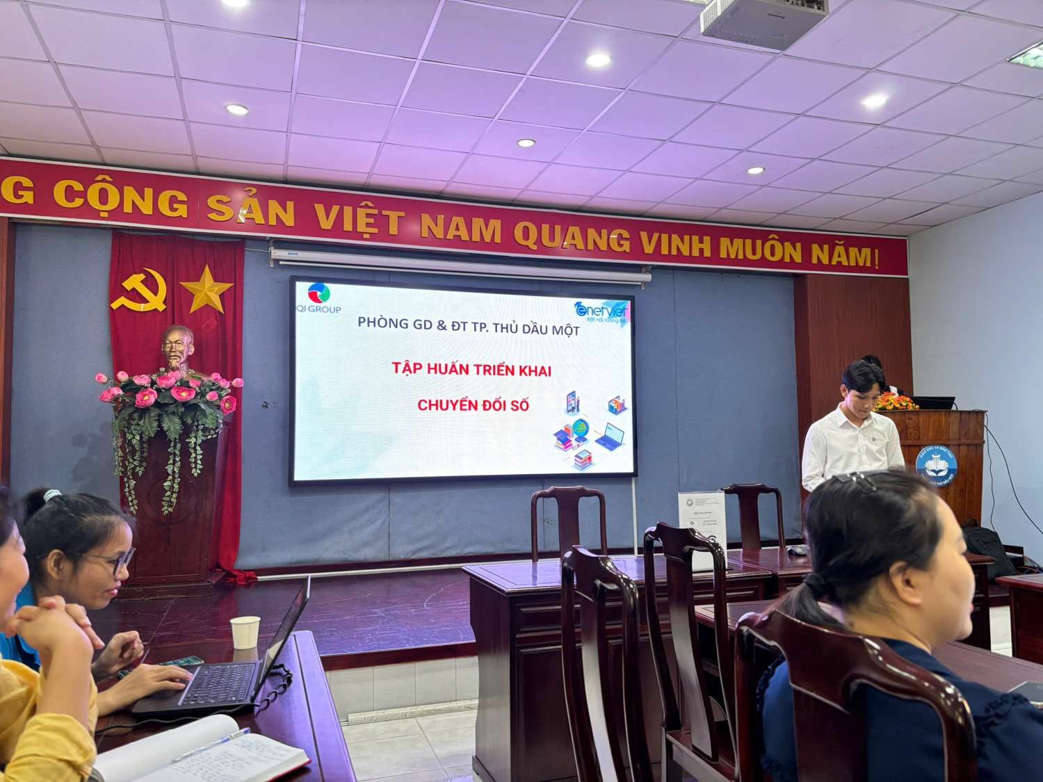 Tập huấn triển khai các nội dung trên hệ thống CSDL ngành kỳ cuối năm học 2024-2025