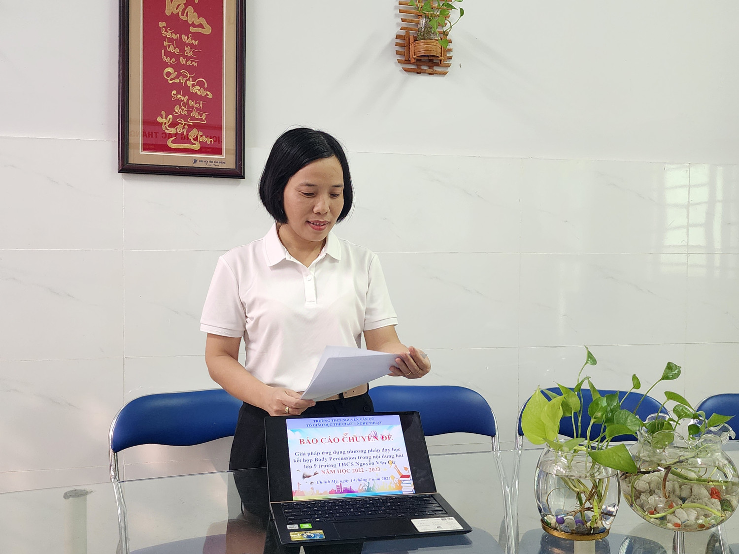 Thực hiện triển khai Chuyên đề Âm nhạc tổ GDTC - Nghệ thuật năm học 2024 - 2025