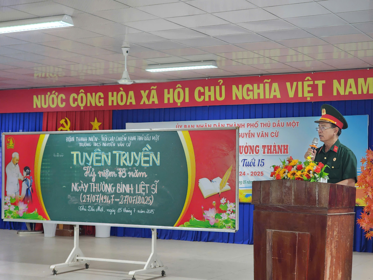 Sinh hoạt tuyên truyền kỷ niệm 78 năm ngày Thương binh - Liệt sĩ (27/7/1947 - 27/7/2025)