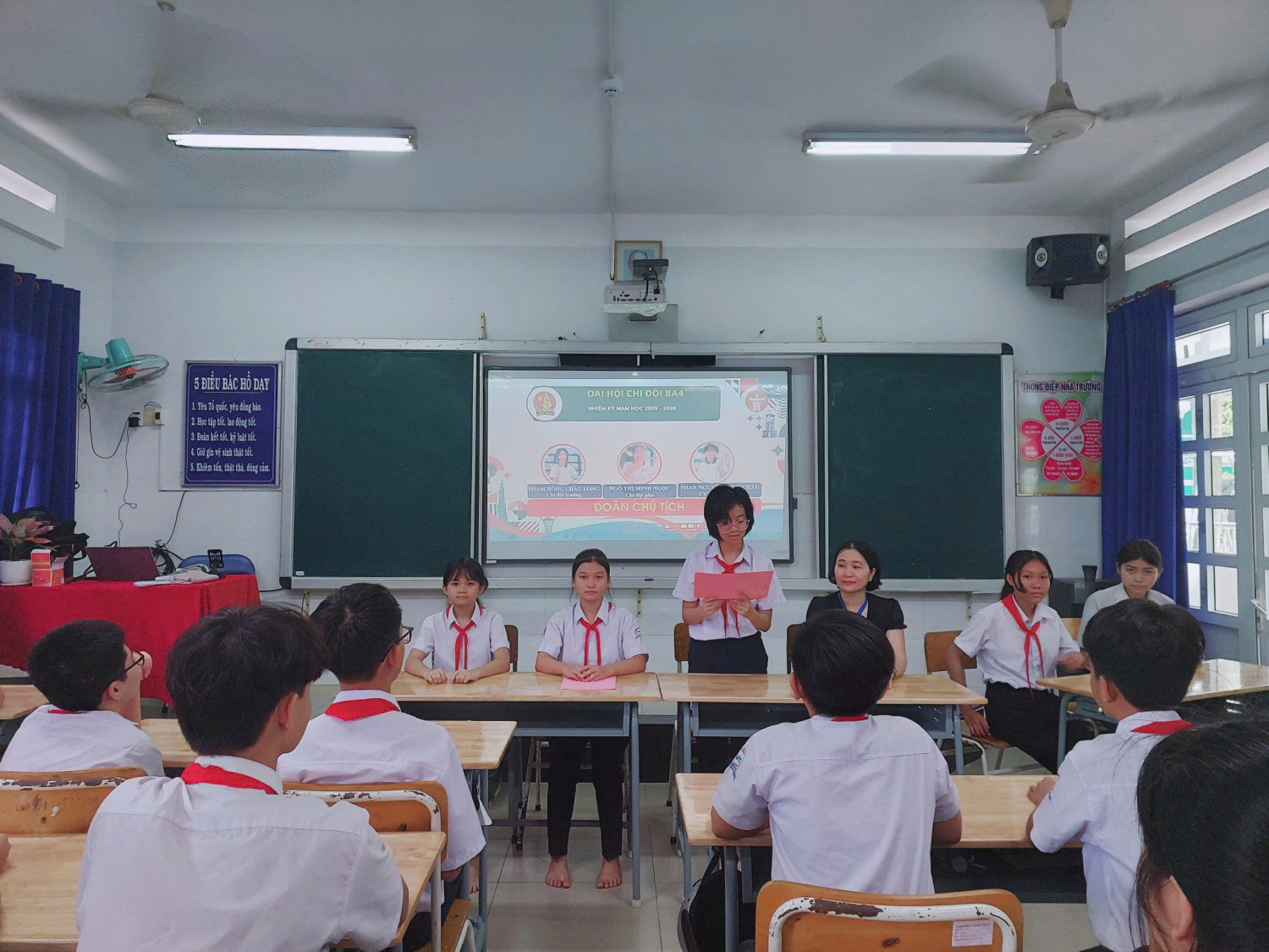 Các Chi đội thuộc Liên đội THCS Nguyễn Văn Cừ đồng loạt tổ chức Đại hội Chi đội năm học 2025 - 2026