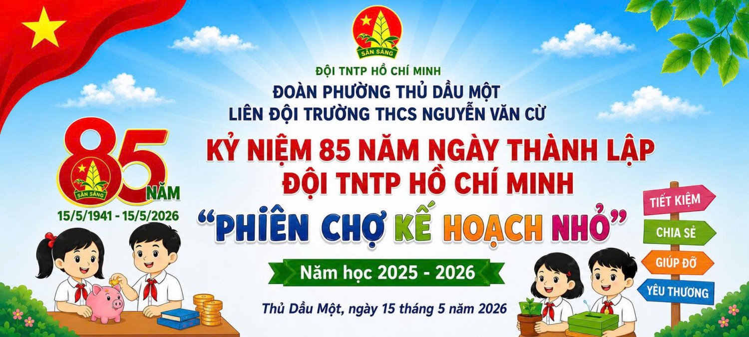 Liên đội THCS Nguyễn Văn Cừ tổ chức thành công "Phiên chợ kế hoạch nhỏ" năm học 2025 - 2026